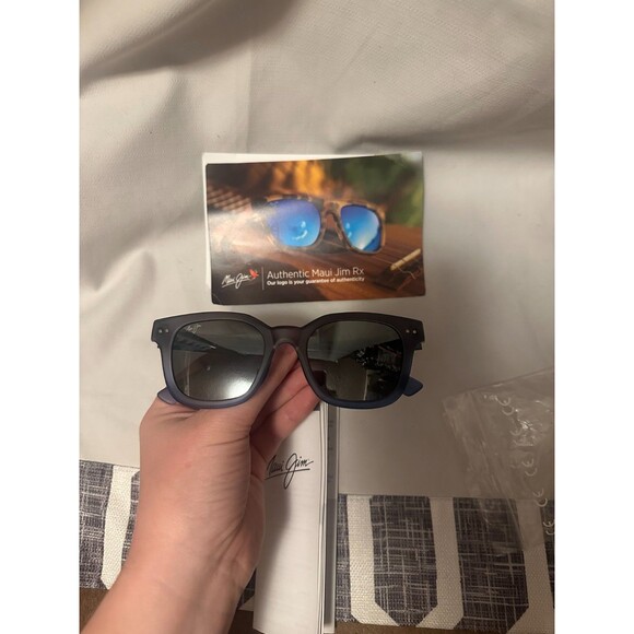 New Maui Jim Shore Break Neutral Grey Blue Square Unisex Sunglasses MJ822-06M main image 8